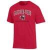 Gardner-Webb Bulldogs Champion Unisex Arch Grandparent Jersey T-Shirt - Red - Side View