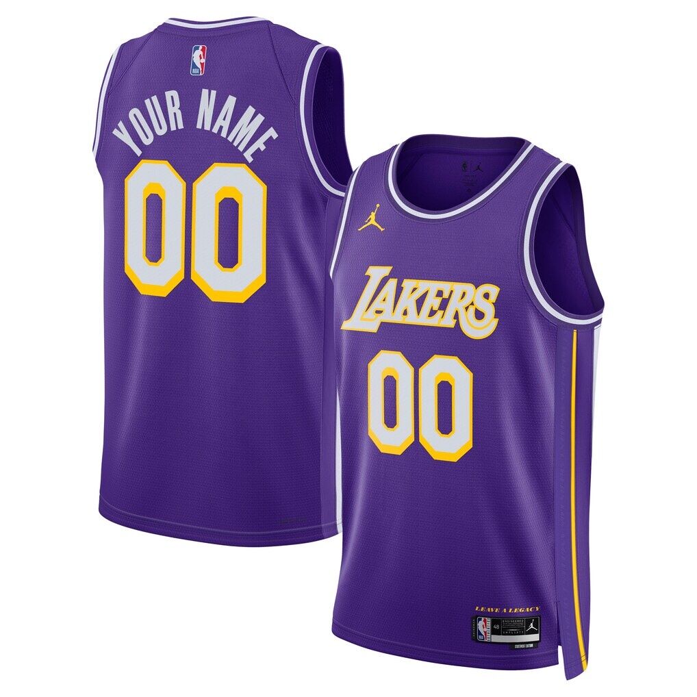 Los Angeles Lakers Jordan Brand Unisex Swingman Custom Jersey - Statement Edition