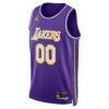 Los Angeles Lakers Jordan Brand Unisex Swingman Custom Jersey - Purple - Side View