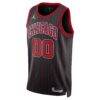 Chicago Bulls Jordan Brand Unisex Swingman Custom Jersey - Black - Back View