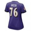Kenyon Green Baltimore Ravens Nike Women's Team Game Jersey - Purple - Detail View