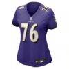 Kenyon Green Baltimore Ravens Nike Women's Team Game Jersey - Purple - Side View