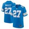 Arthur Maulet Detroit Lions Nike Team Game Jersey - Blue - Front View