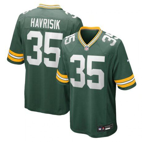 Lucas Havrisik Green Bay Packers Nike Team Game Jersey - Green - Front View