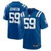 Buddy Johnson Indianapolis Colts Nike Team Game Jersey - - Front View