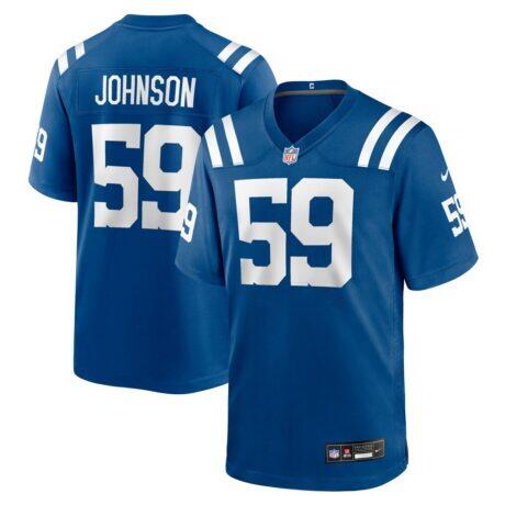 Buddy Johnson Indianapolis Colts Nike Team Game Jersey - - Front View