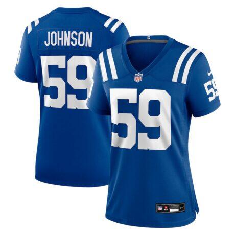 Buddy Johnson Indianapolis Colts Nike Women's Team Game Jersey - - Front View