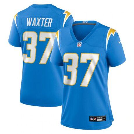 Isas Waxter Los Angeles Chargers Nike Women's Team Game Jersey - - Front View