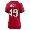 Owen Wright Tampa Bay Buccaneers Nike Women's Team Game Jersey - Red - Detail View
