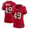 Owen Wright Tampa Bay Buccaneers Nike Women's Team Game Jersey - Red - Front View
