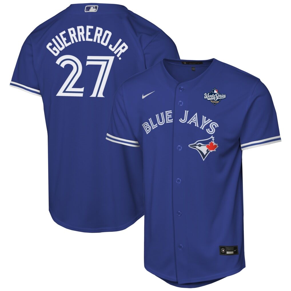 Vladimir Guerrero Jr. Toronto Blue Jays Nike Youth 2025 World Series Alternate Replica Jersey – Royal