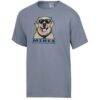 Colorado School of Mines Orediggers ComfortWash Dog T-Shirt - Gray - Side View