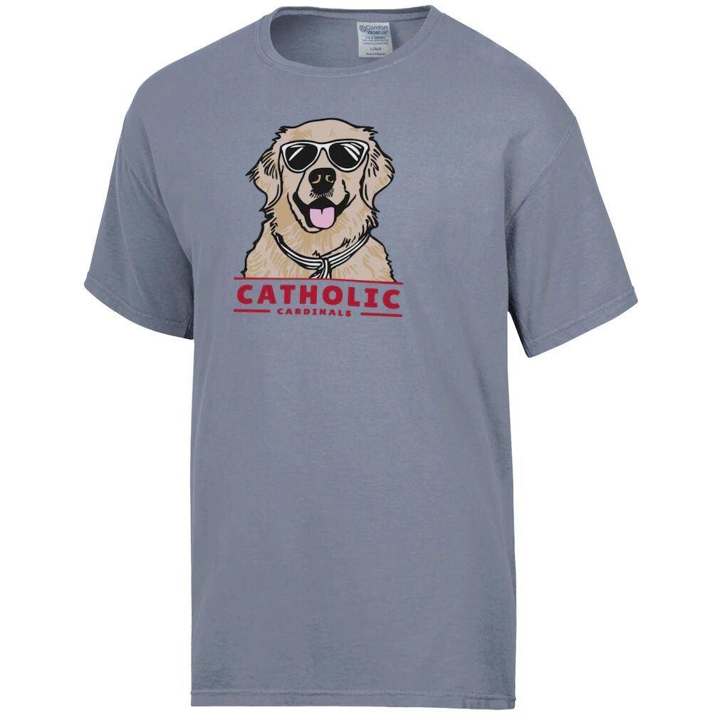 Catholic University Cardinals ComfortWash Dog T-Shirt