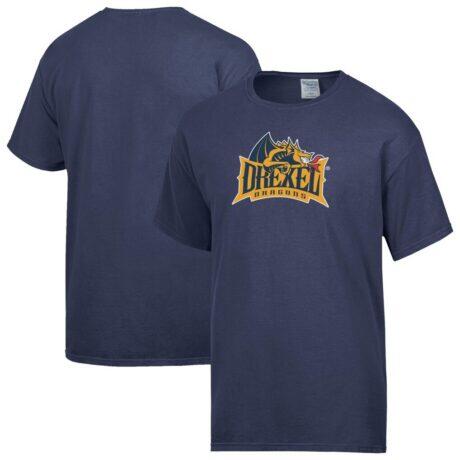 Drexel Dragons ComfortWash T-Shirt - Navy - Front View
