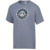 Bucknell Bison ComfortWash Flag T-Shirt - Gray - Side View