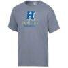Hamilton Continentals ComfortWash Logo Over Stacked T-Shirt - Gray - Side View
