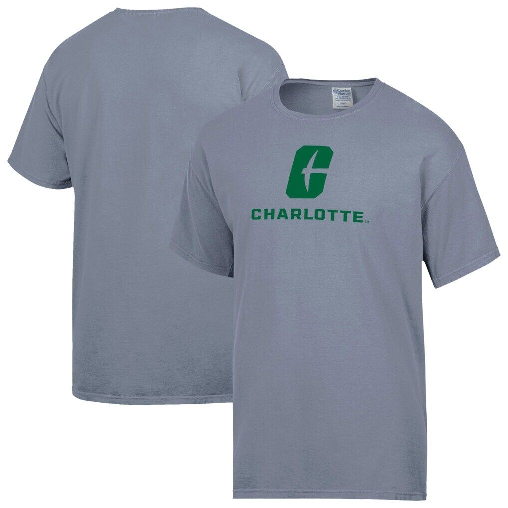 Charlotte 49ers ComfortWash Logo Over Stacked T-Shirt