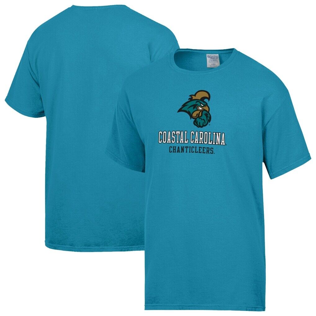 Coastal Carolina Chanticleers ComfortWash Logo Over Stacked T-Shirt