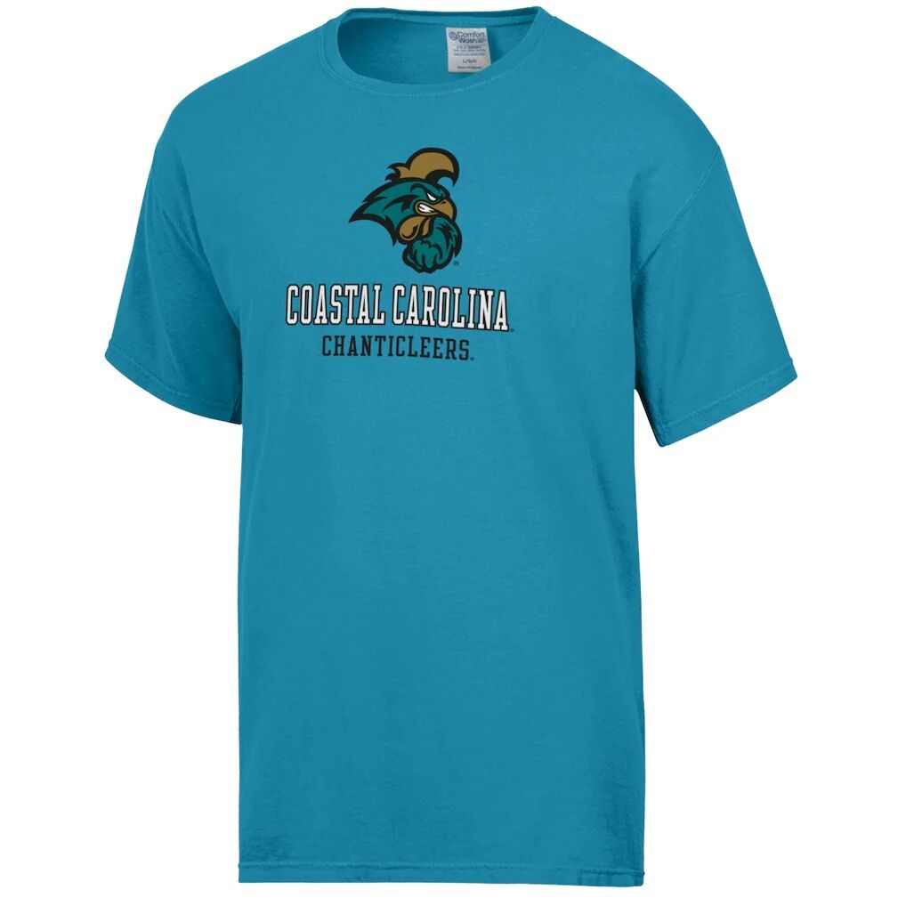 Coastal Carolina Chanticleers ComfortWash Logo Over Stacked T-Shirt