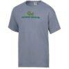 George Mason Patriots ComfortWash Logo Over Stacked T-Shirt - Gray - Side View