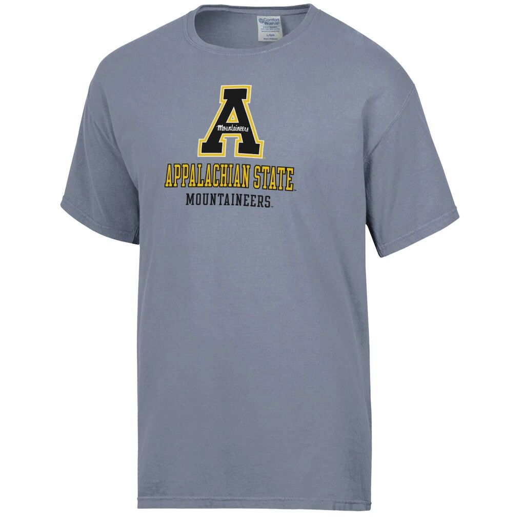 Appalachian State Mountaineers ComfortWash Logo Over Stacked T-Shirt