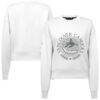 Vancouver Canucks Levelwear Women's Slate & Snow Sponge Tri-Blend Sweatshirt - White - Front View