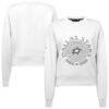 Dallas Stars Levelwear Women's Slate & Snow Sponge Tri-Blend Sweatshirt - White - Front View