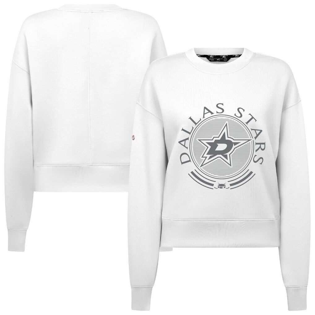 Dallas Stars Levelwear Women's Slate & Snow Sponge Tri-Blend Sweatshirt