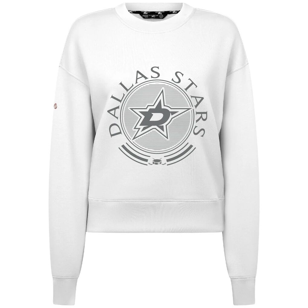 Dallas Stars Levelwear Women's Slate & Snow Sponge Tri-Blend Sweatshirt