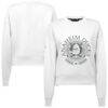 Anaheim Ducks Levelwear Women's Slate & Snow Sponge Tri-Blend Sweatshirt - White - Front View