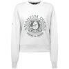 Anaheim Ducks Levelwear Women's Slate & Snow Sponge Tri-Blend Sweatshirt - White - Side View