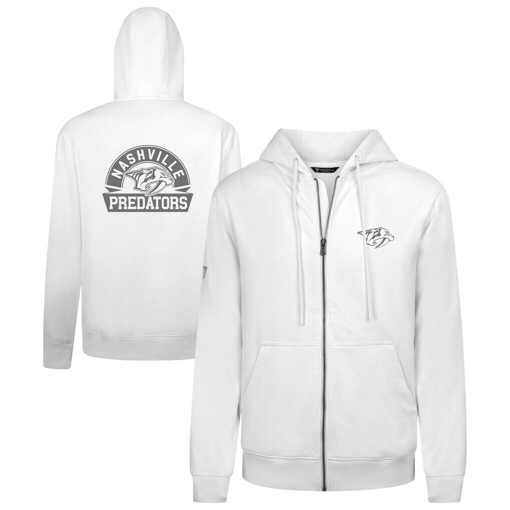 Nashville Predators Levelwear Podium Chenille Logo Full-Zip Hoodie