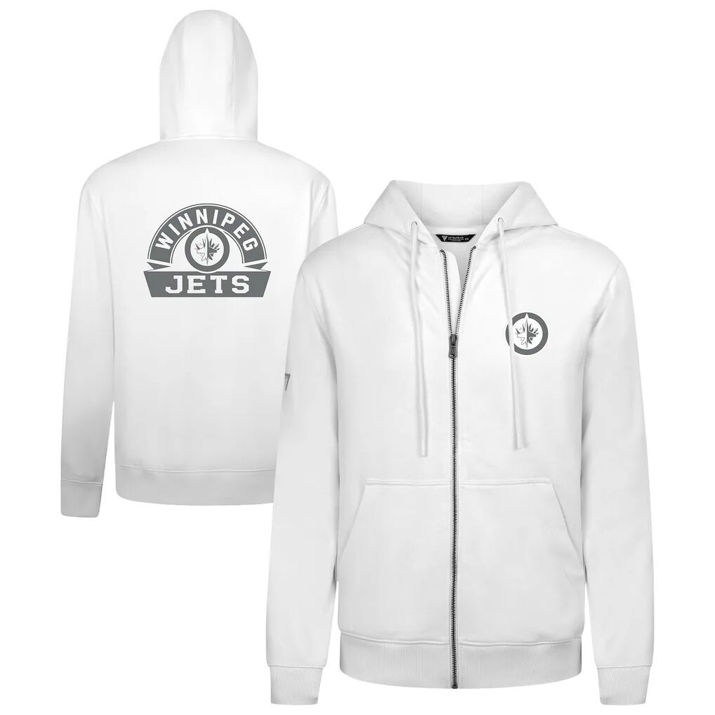 Winnipeg Jets Levelwear Podium Chenille Logo Full-Zip Hoodie