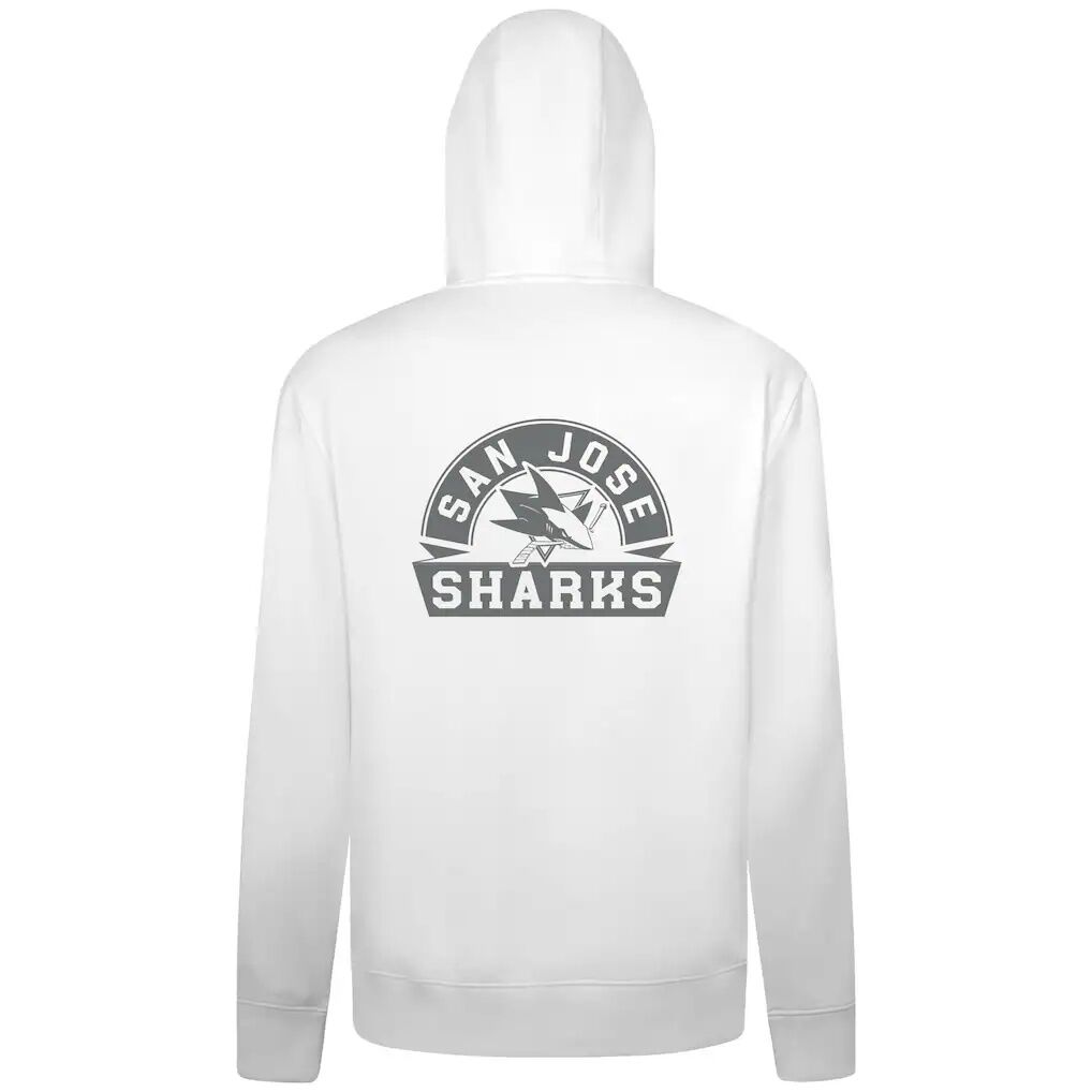 San Jose Sharks Levelwear Podium Chenille Logo Full-Zip Hoodie