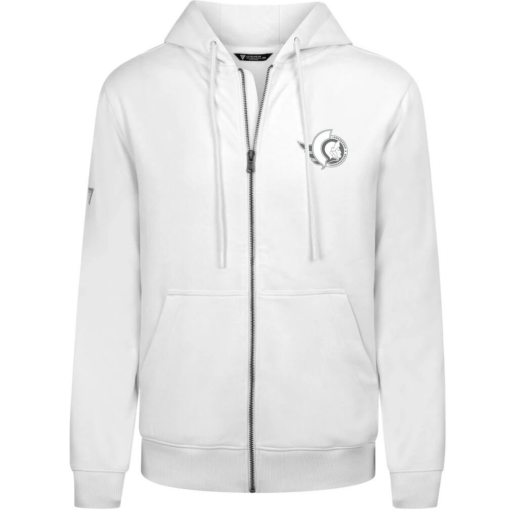 Ottawa Senators Levelwear Podium Chenille Logo Full-Zip Hoodie