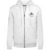 Vancouver Canucks Levelwear Podium Chenille Logo Full-Zip Hoodie - White - Side View