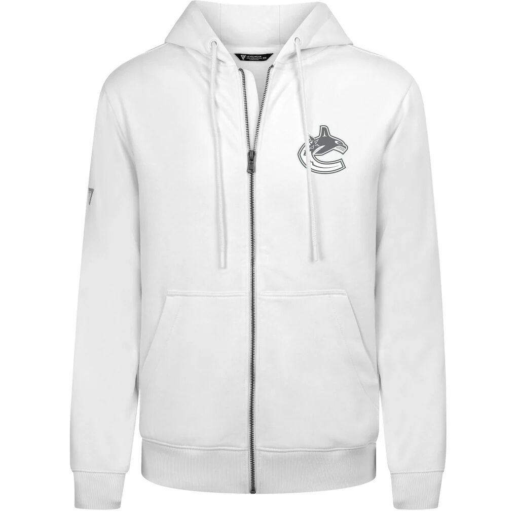 Vancouver Canucks Levelwear Podium Chenille Logo Full-Zip Hoodie