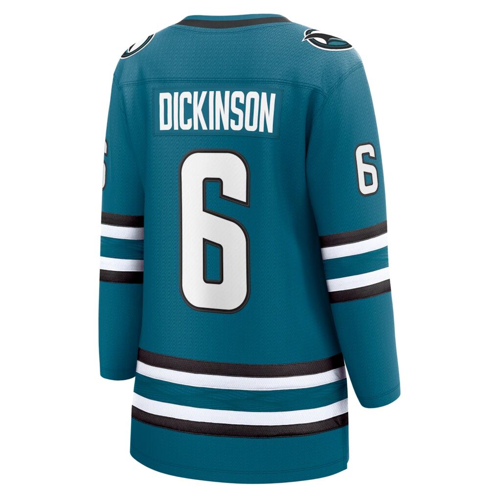 Sam Dickinson San Jose Sharks Fashion7 Women's Home Breakaway Jersey