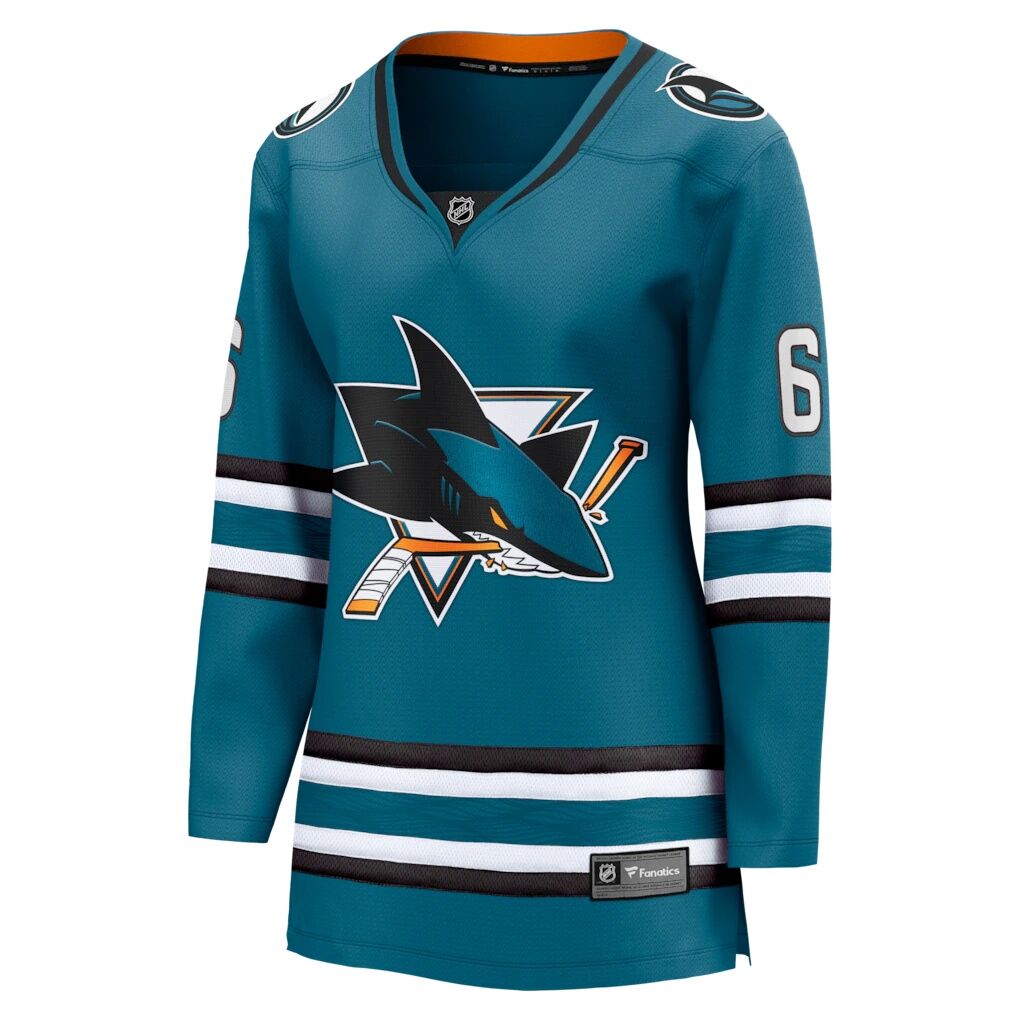Sam Dickinson San Jose Sharks Fashion7 Women's Home Breakaway Jersey