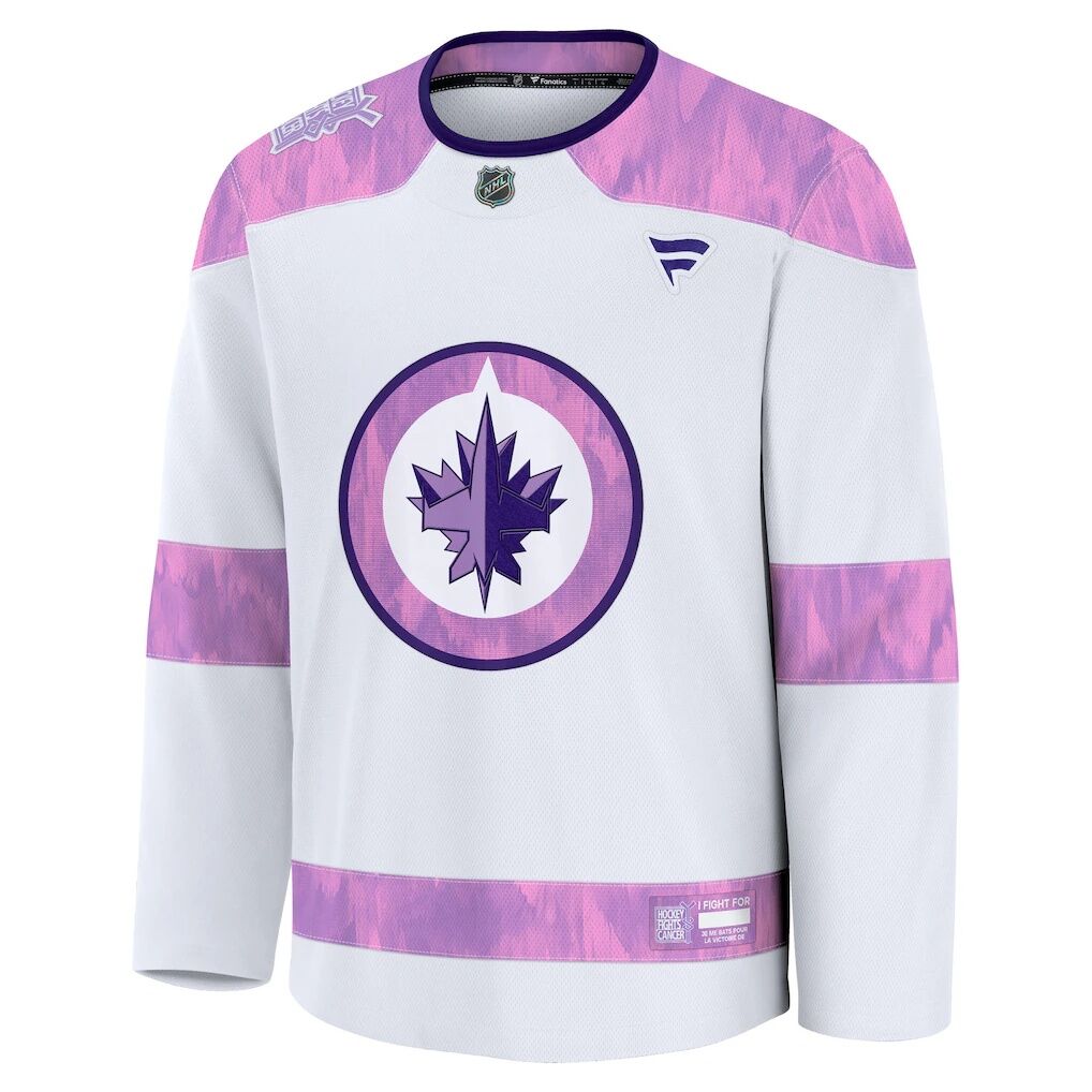 Winnipeg Jets Fashion7 Hockey Fights Cancer Survivor Practice Jersey