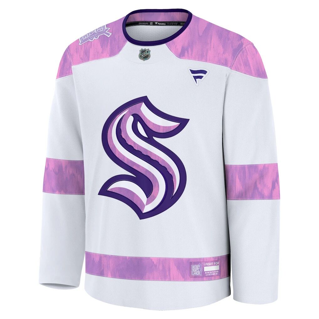 Seattle Kraken Fashion7 Hockey Fights Cancer Survivor Practice Jersey