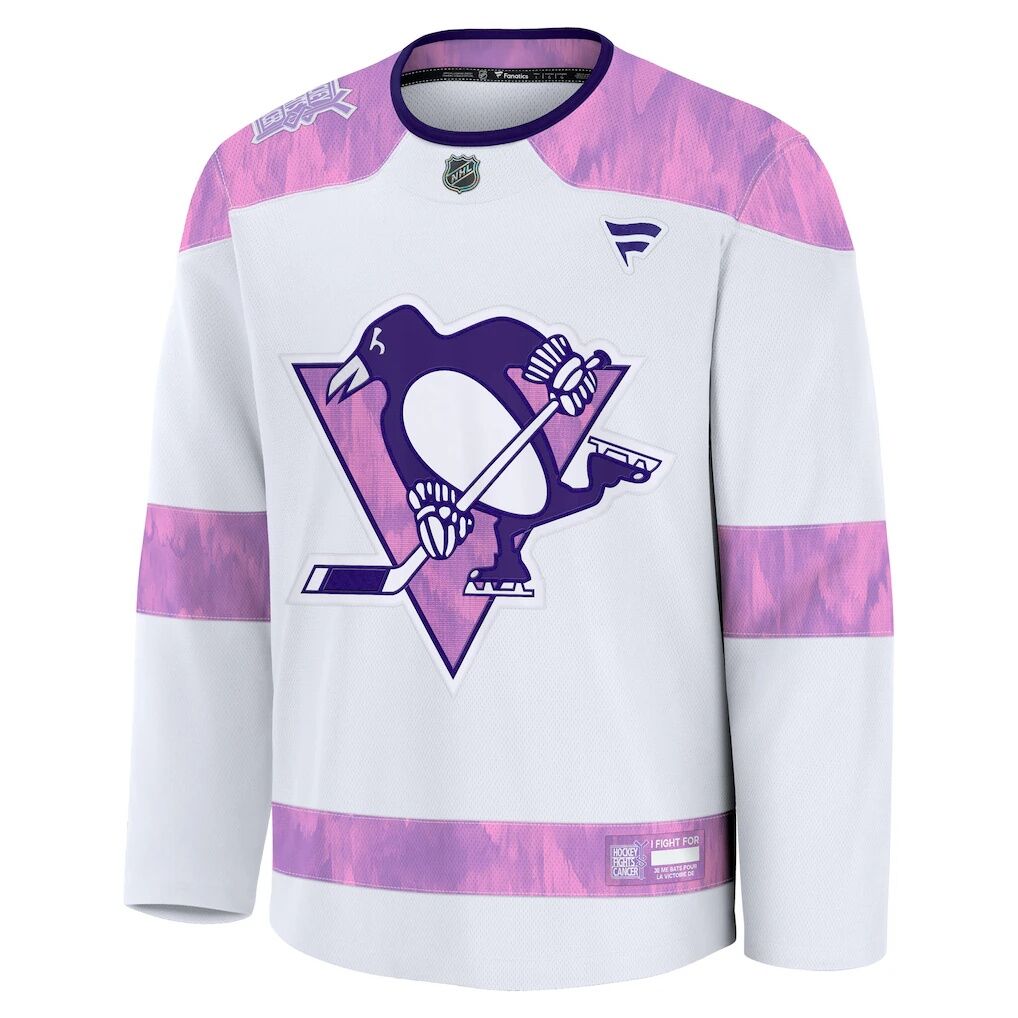 Pittsburgh Penguins Fashion7 Hockey Fights Cancer Survivor Practice Jersey