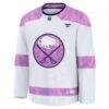 Buffalo Sabres Fanatics Hockey Fights Cancer Survivor Practice Jersey - White - Side View