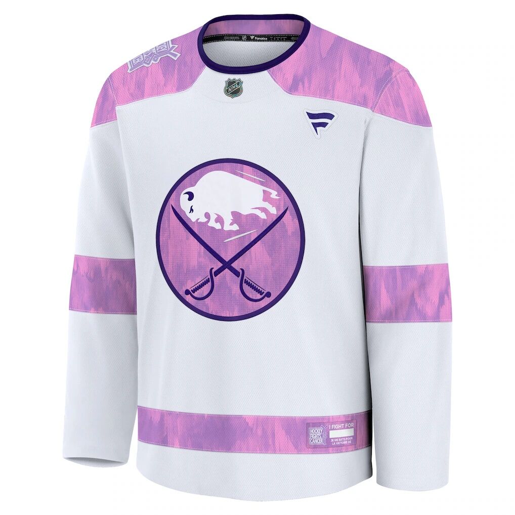 Buffalo Sabres Fanatics Hockey Fights Cancer Survivor Practice Jersey