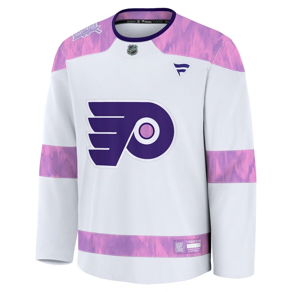 Philadelphia Flyers Fashion7 Hockey Fights Cancer Survivor Practice Jersey