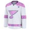 St. Louis Blues Fashion7 Hockey Fights Cancer Survivor Practice Jersey - White - Side View