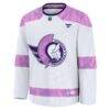 Ottawa Senators Fashion7 Hockey Fights Cancer Survivor Practice Jersey - White - Side View