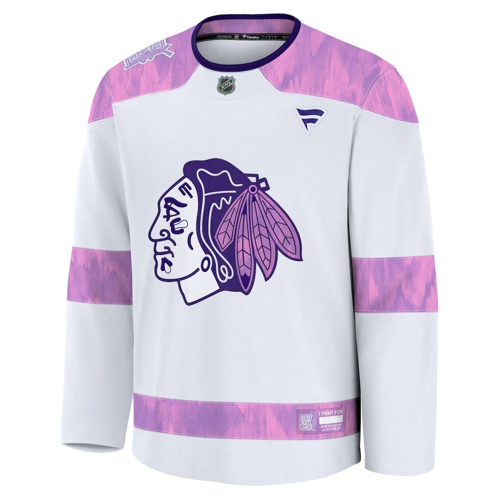 Chicago Blackhawks Fashion7 Hockey Fights Cancer Survivor Practice Jersey