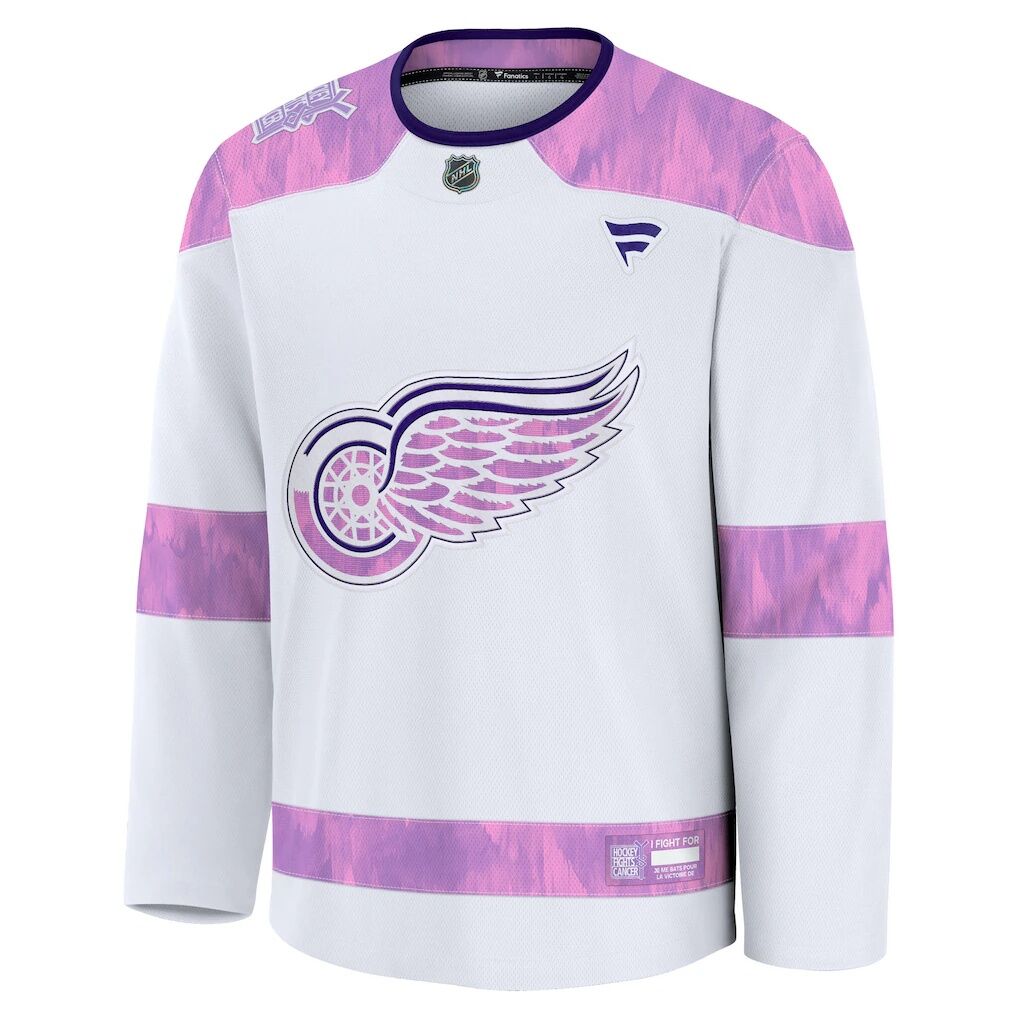 Detroit Red Wings Fashion7 Hockey Fights Cancer Survivor Practice Jersey
