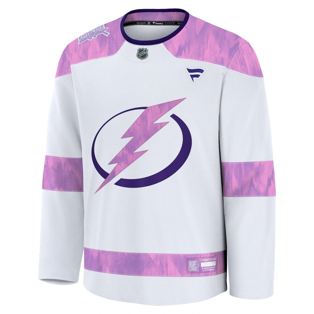 Tampa Bay Lightning Fashion7 Hockey Fights Cancer Survivor Practice Jersey